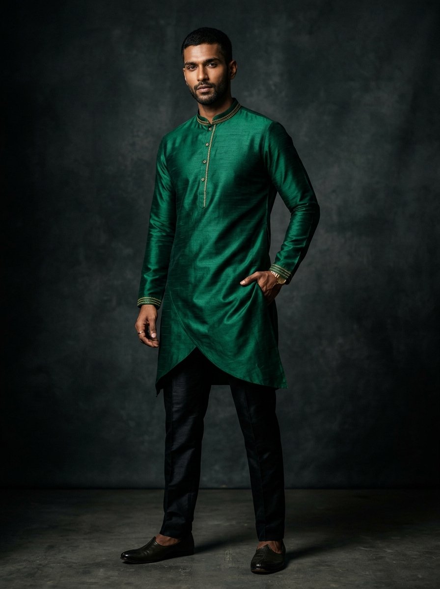 The Emerald Avant-Garde Kurta