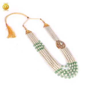 Pink Moti Kanch Dulha Mala Haar - Image 3