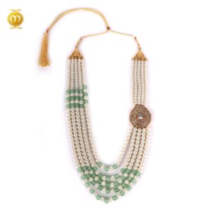 Pink Moti Kanch Dulha Mala Haar - Image 2