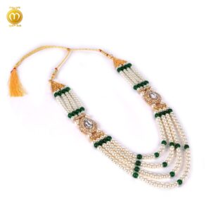 Pink Moti Kanch Dulha Mala Haar - Image 2