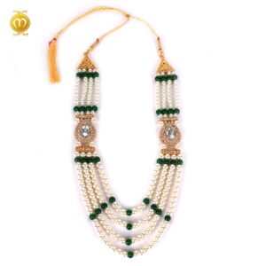 Pink Moti Kanch Dulha Mala Haar - Image 3