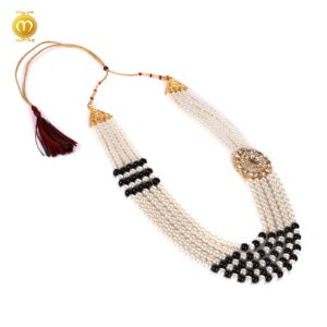 Pink Moti Kanch Dulha Mala Haar - Image 3