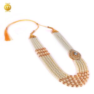 Pink Moti Kanch Dulha Mala Haar - Image 2