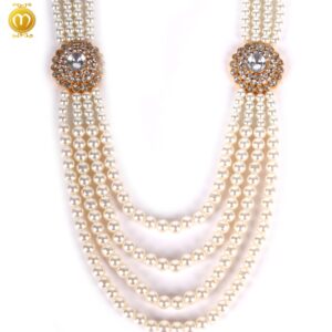 Pink Moti Kanch Dulha Mala Haar - Image 1