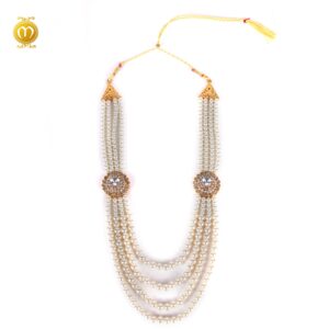 Pink Moti Kanch Dulha Mala Haar - Image 3