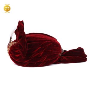 Royal Velvet Pagdi for Wedding Ceremonies - Image 3
